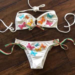 Salinas White Brazilian Bikini